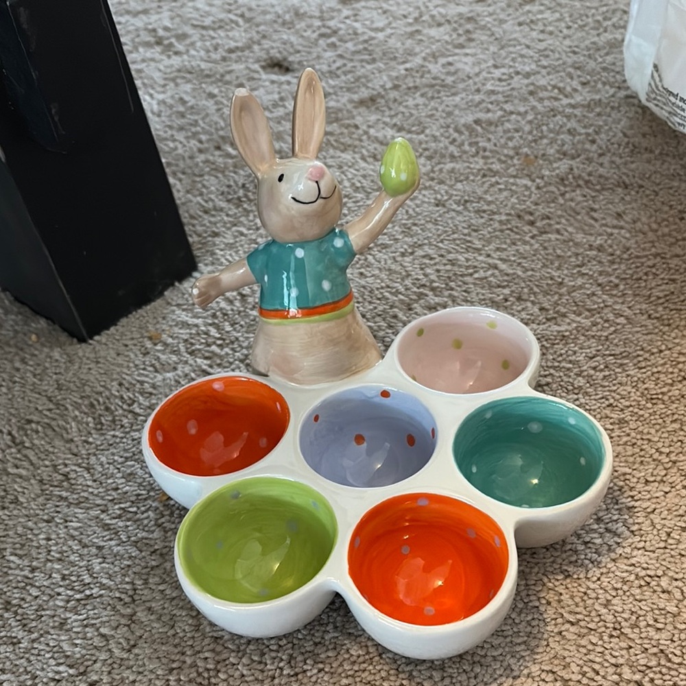 Colorful Bunny Egg Holder